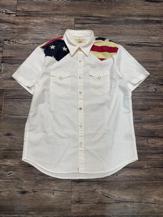 RALPH LAUREN DENIM & SUPPLY WESTER FLAG SHIRT (L)