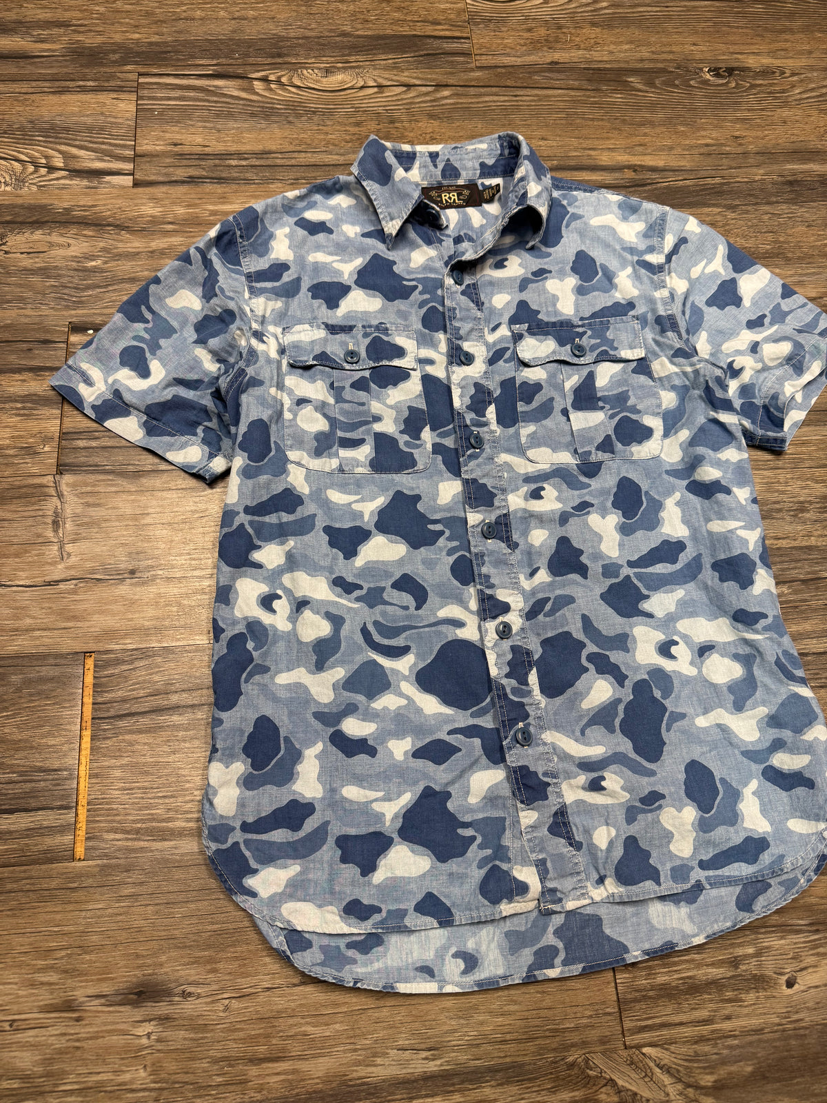 RRL CAMOFLAUGE BUTTON UP SHIRT (S)