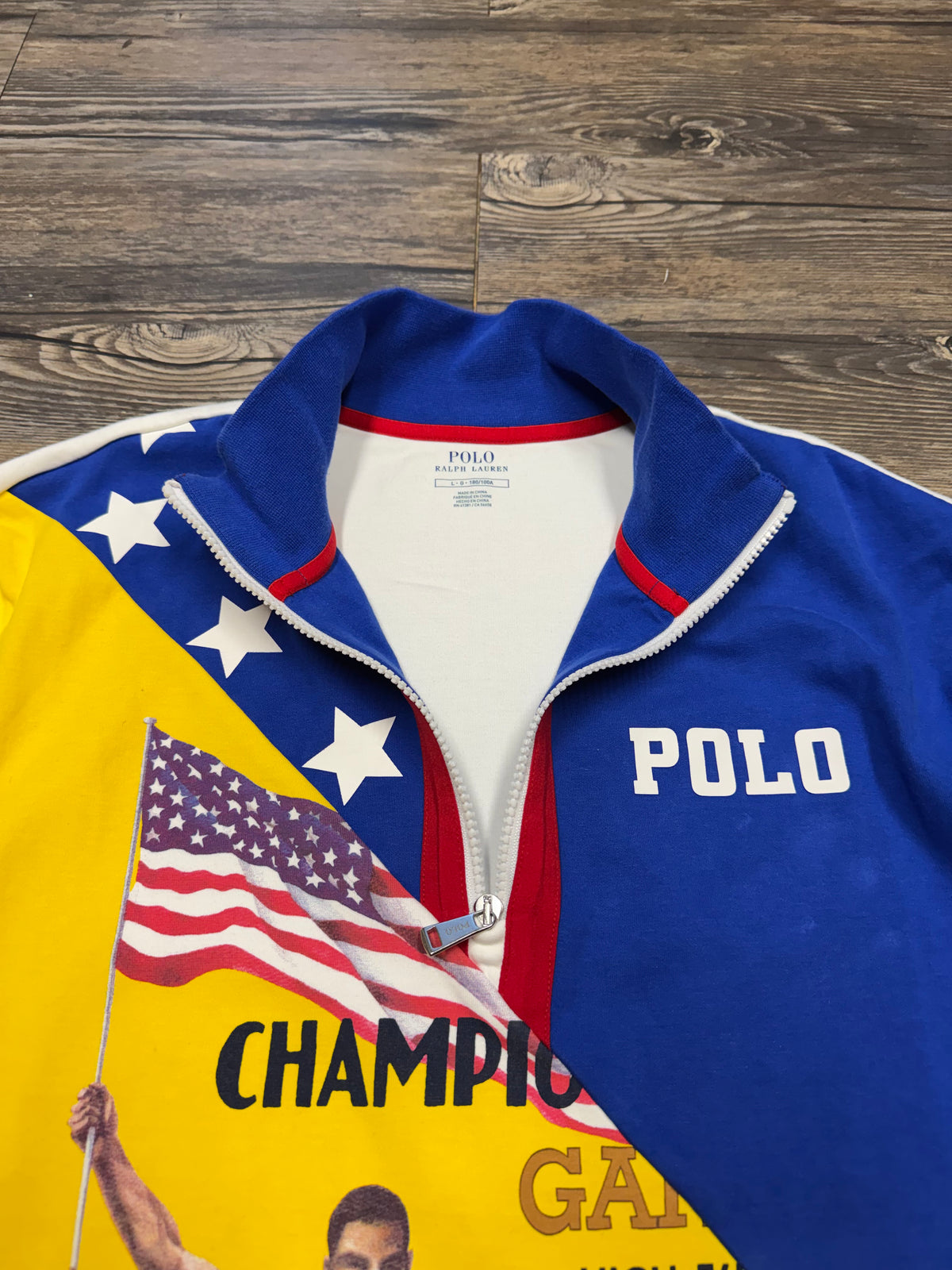 POLO RALPH LAUREN USA OLYMPICS QUARTER-ZIP (L)
