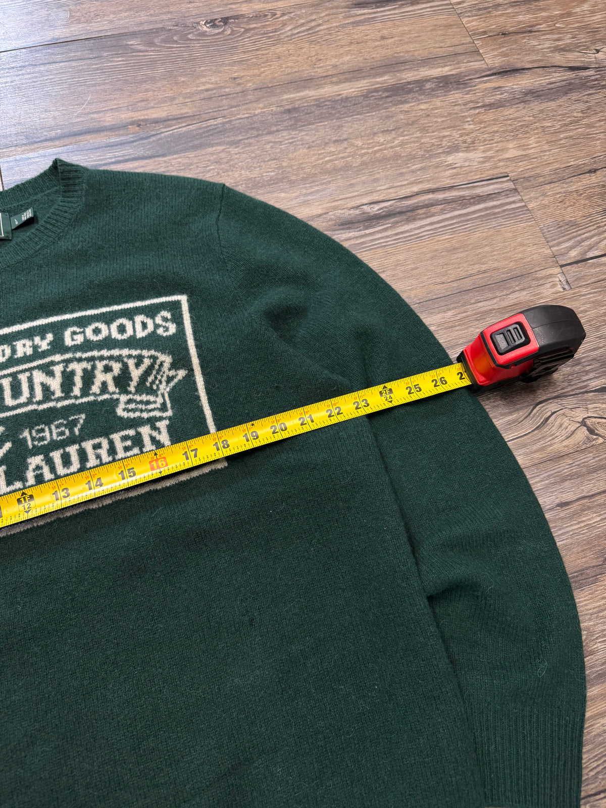 POLO RALPH LAUREN POLO COUNTRY MOUNTAIN GREEN KNIT SWEATER (L)