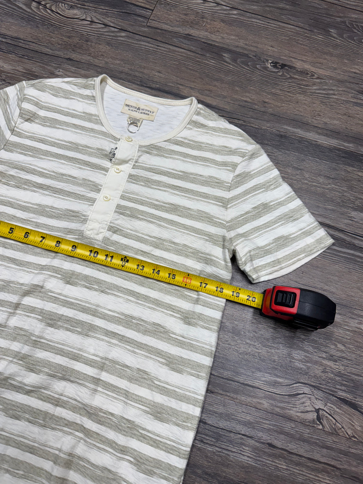 POLO RALPH LAUREN DENIM & SUPPLY STRIPED SLUB HENLEY (M)