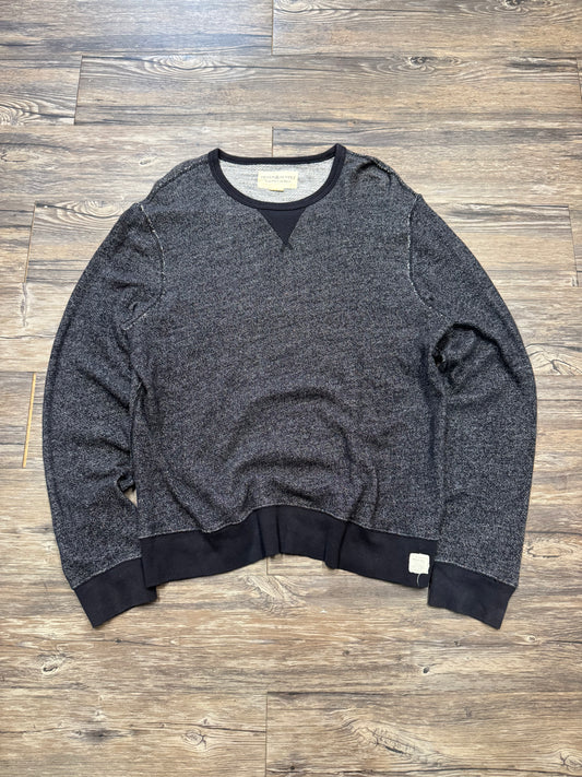 RALPH LAUREN DENIM & SUPPLY CHARCOAL GRAY LIGHTWEIGHT CREWNECK (L)