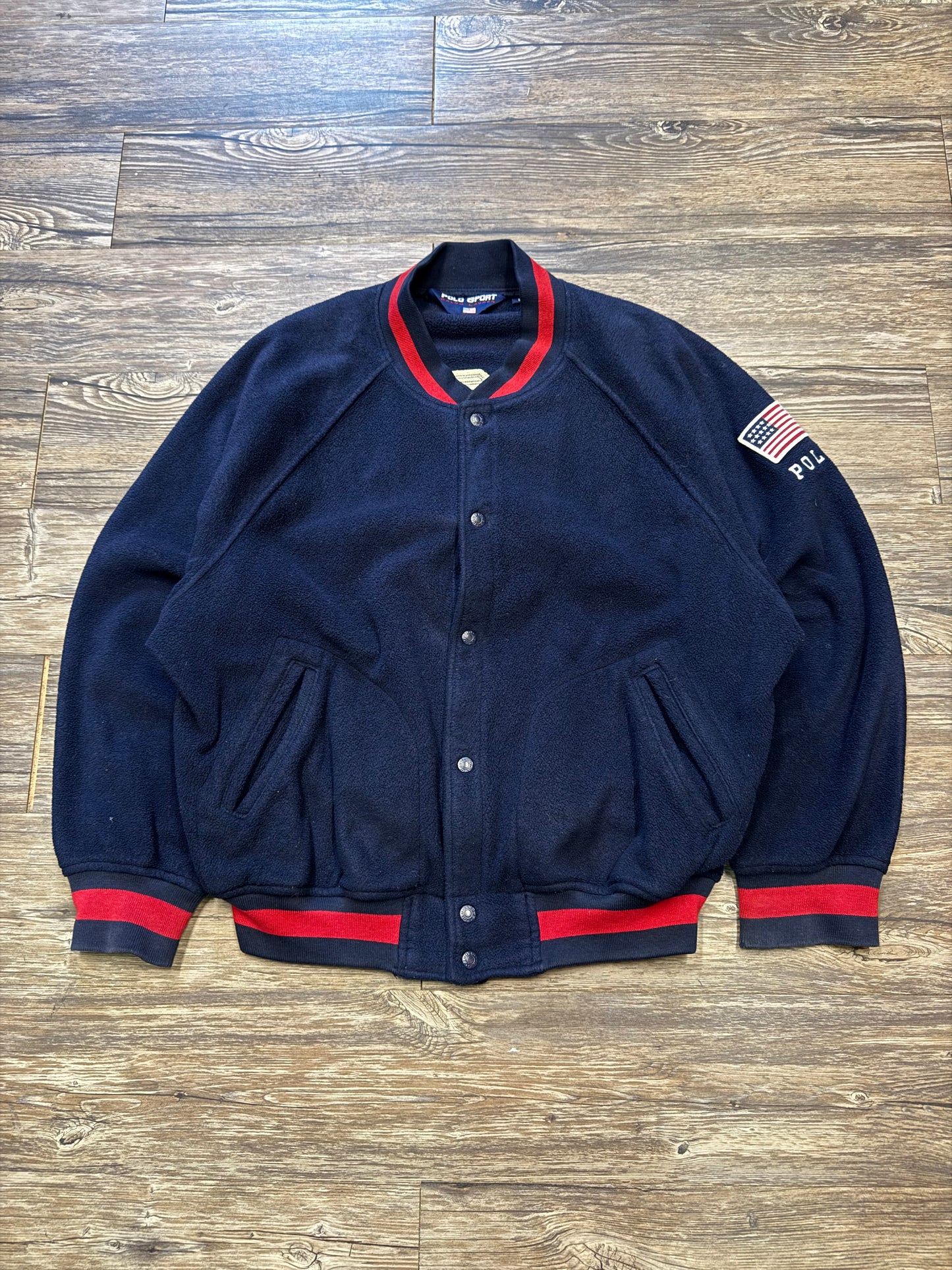 RALPH LAUREN POLO SPORT 1992 VARSITY USA OLYMPICS JACKET (L)