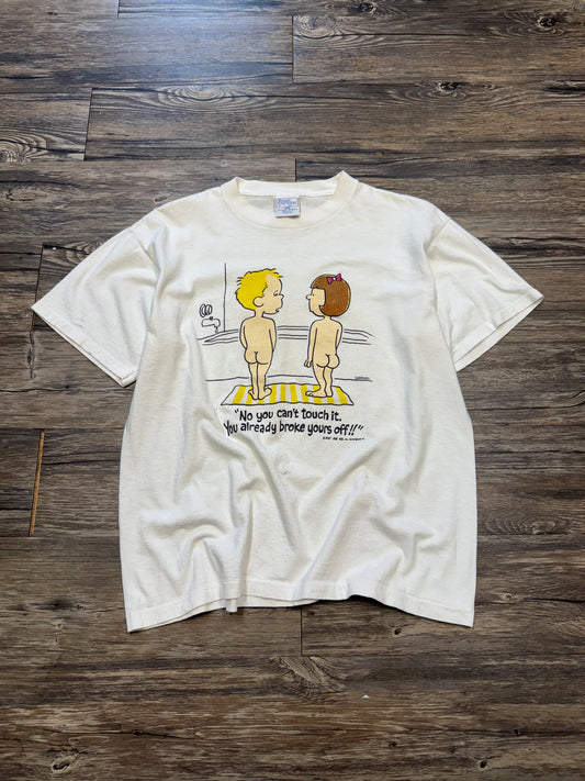 VINTAGE 1990 SINGLE STICH "YOU CANT TOUCH IT" T-SHIRT (L)