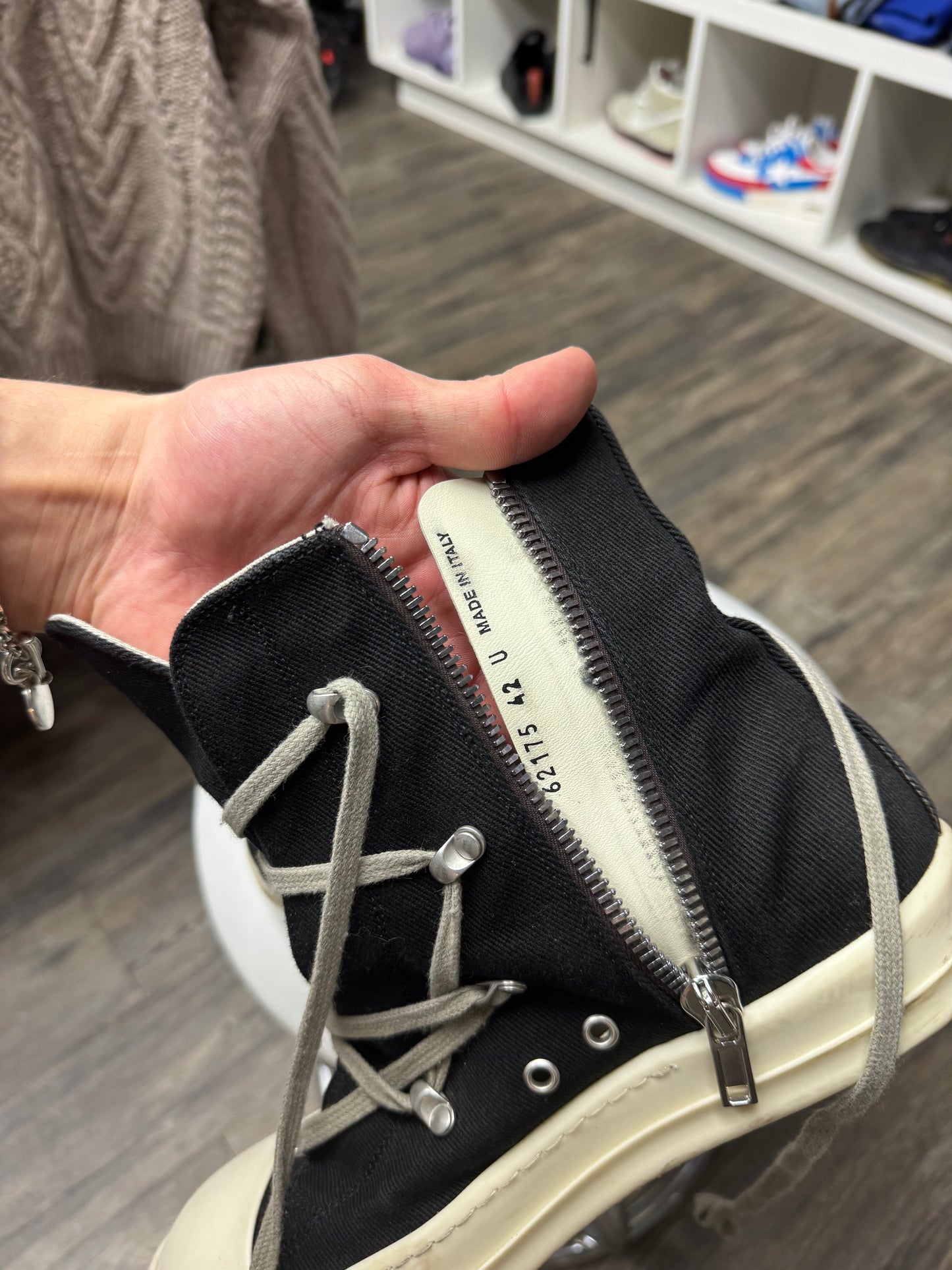 RICK OWENS DRKSHDW CANVAS HIGH TOPS (9)