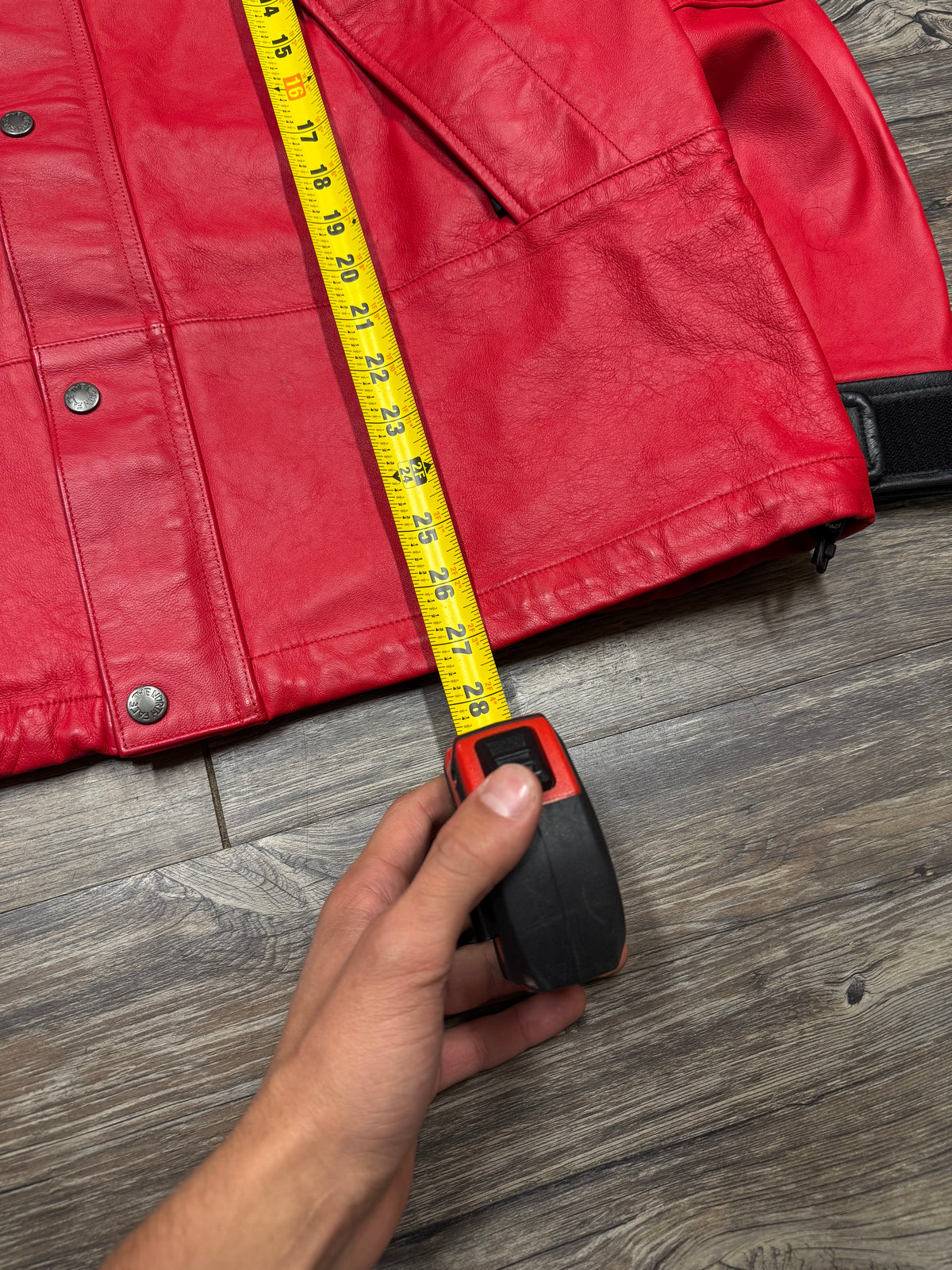 SUPREME X THE NORTH FACE LEATHER DOWN MOUNTAIN PARKA (M)