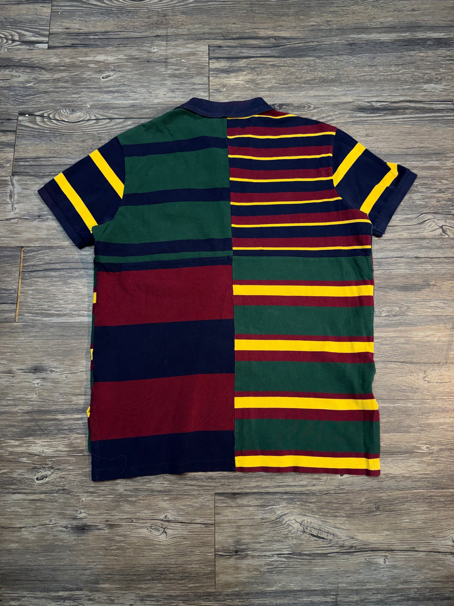 POLO RALPH LAUREN PATCHWORK FLAG POLO (L)