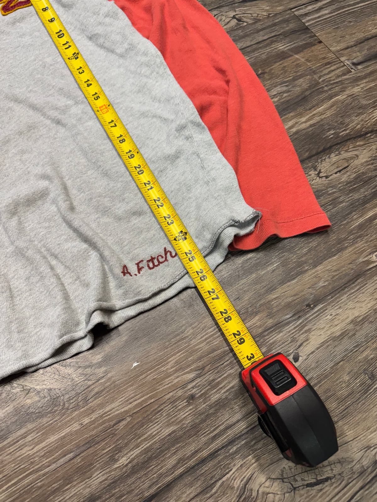 ABERCOMBIE & FITCH MULTI-COLOR "92" HENLEY LONG-SLEEVE (M)