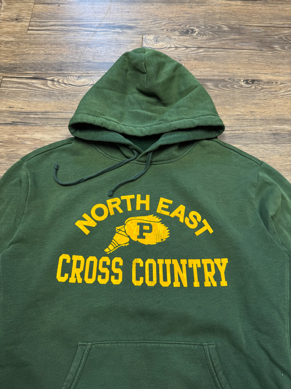POLO RALPH LAUREN FOREST GREEN CROSS COUNTRY PULLOVER HOODIE (L)