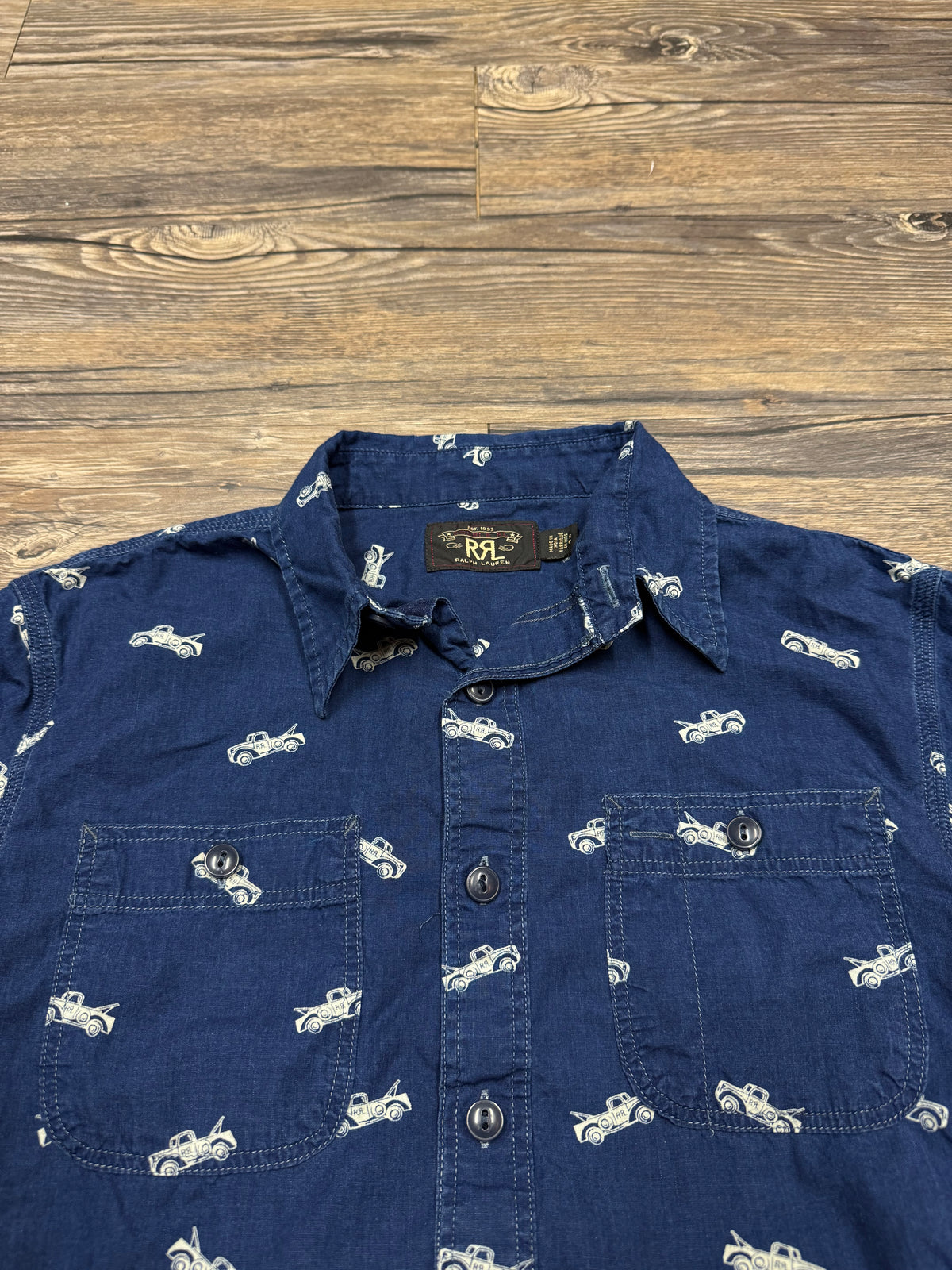 RRL TRUCK DESIGN BUTTON UP SHIRT (S)