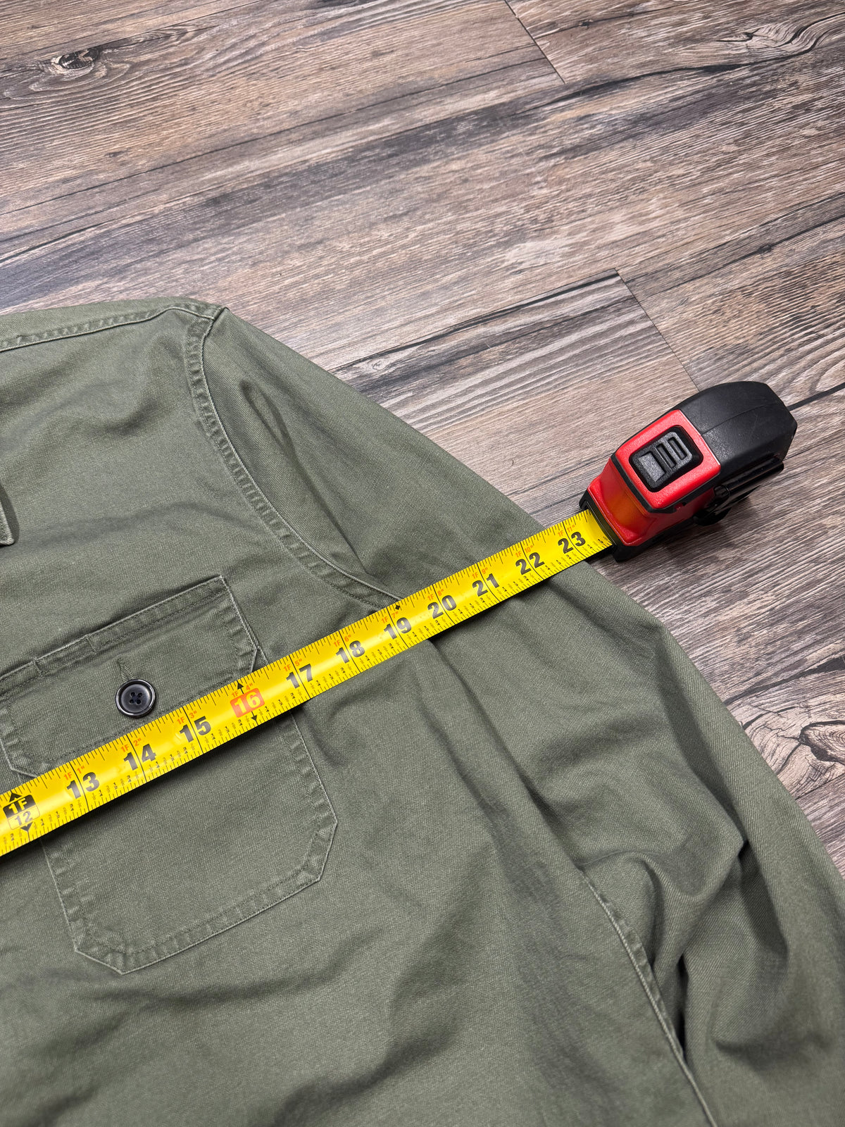 ABERCROMBIE & FITCH BUTTON UP MILITARY JACKET (M)