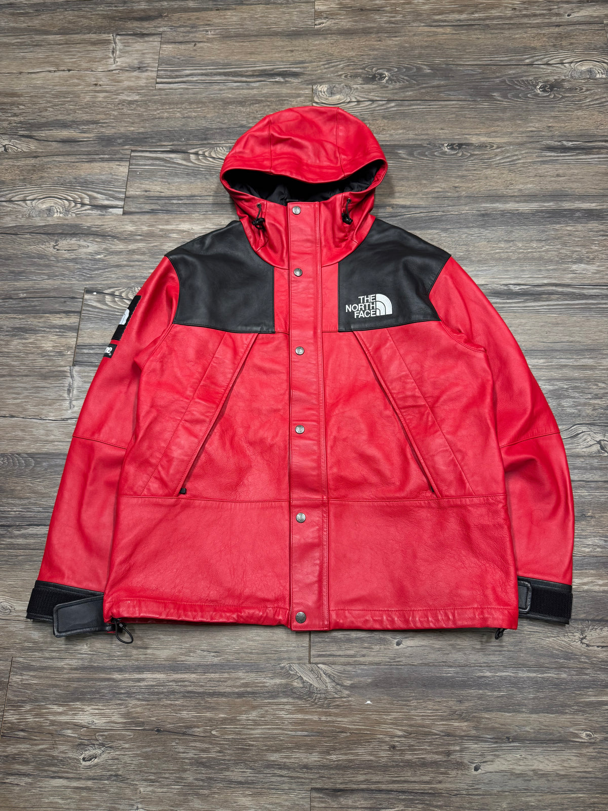 SUPREME X THE NORTH FACE LEATHER DOWN MOUNTAIN PARKA (M)