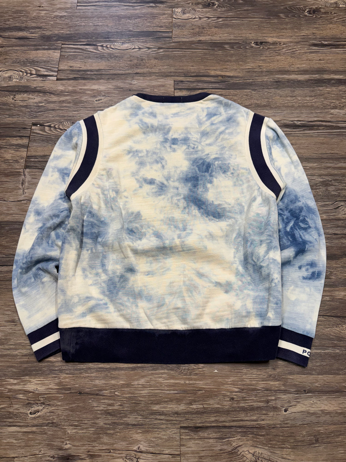 POLO RALPH LAUREN INDIGO STADIUM WING SWEATER (L)