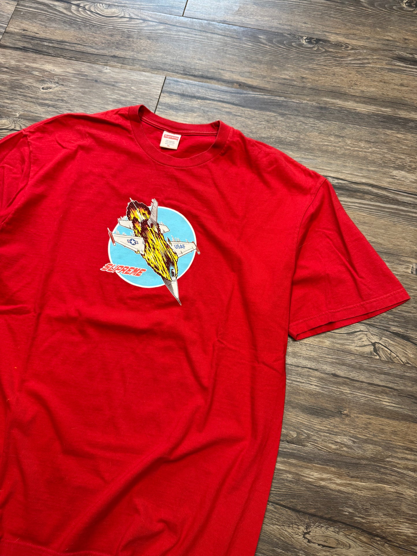 SUPREME RED JET TEE (XL)