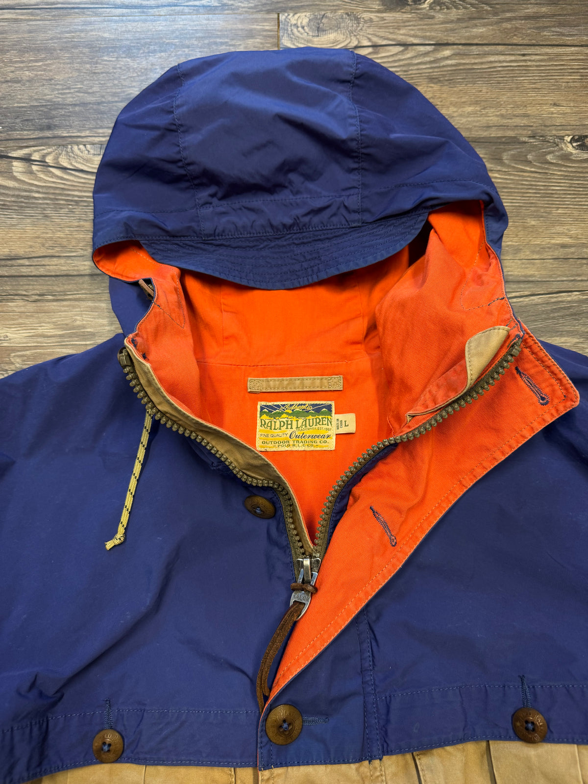 POLO RALPH LAUREN OUTDOORS MULTI-COLOR UTILITYY SKI JACKET (L)