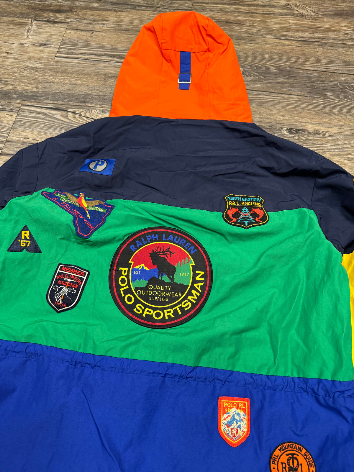 POLO RALPH LAUREN COLORBLOCK OUTDOOR PATCH ANORAK JACKET *RARE (M)