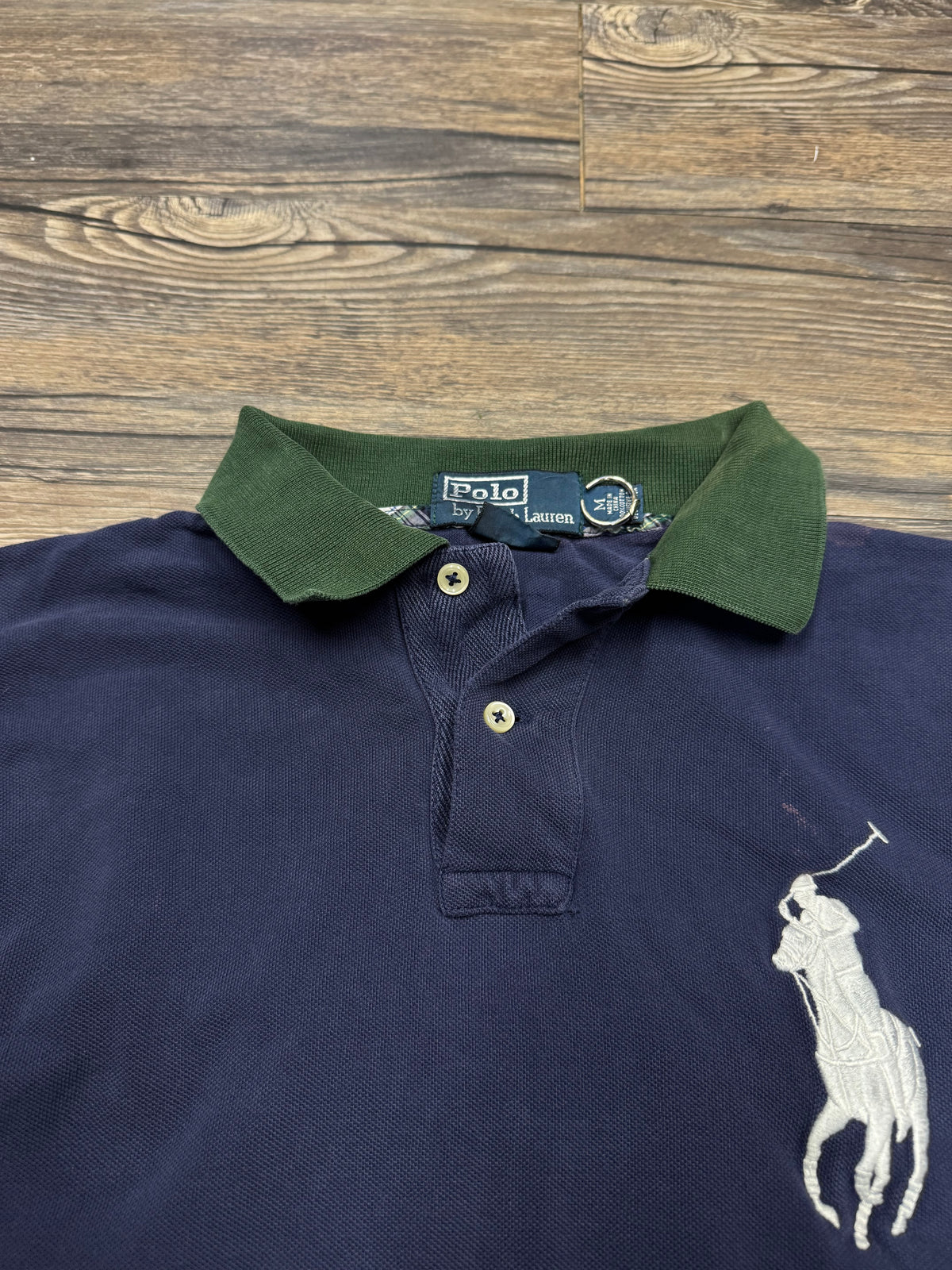 POLO RALPH LAUREN PLAID 3 BIG PONY POLO (M)
