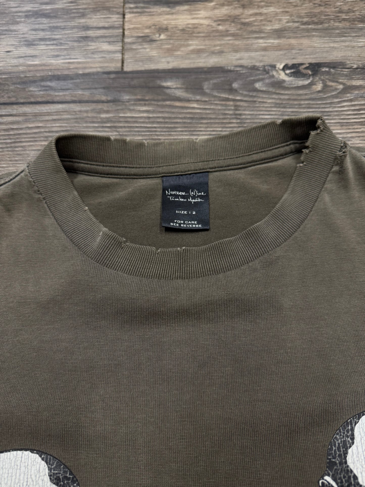 NUMBER (N)INE SS04 THE CLASH DOUBLE SKULL TEE (2)