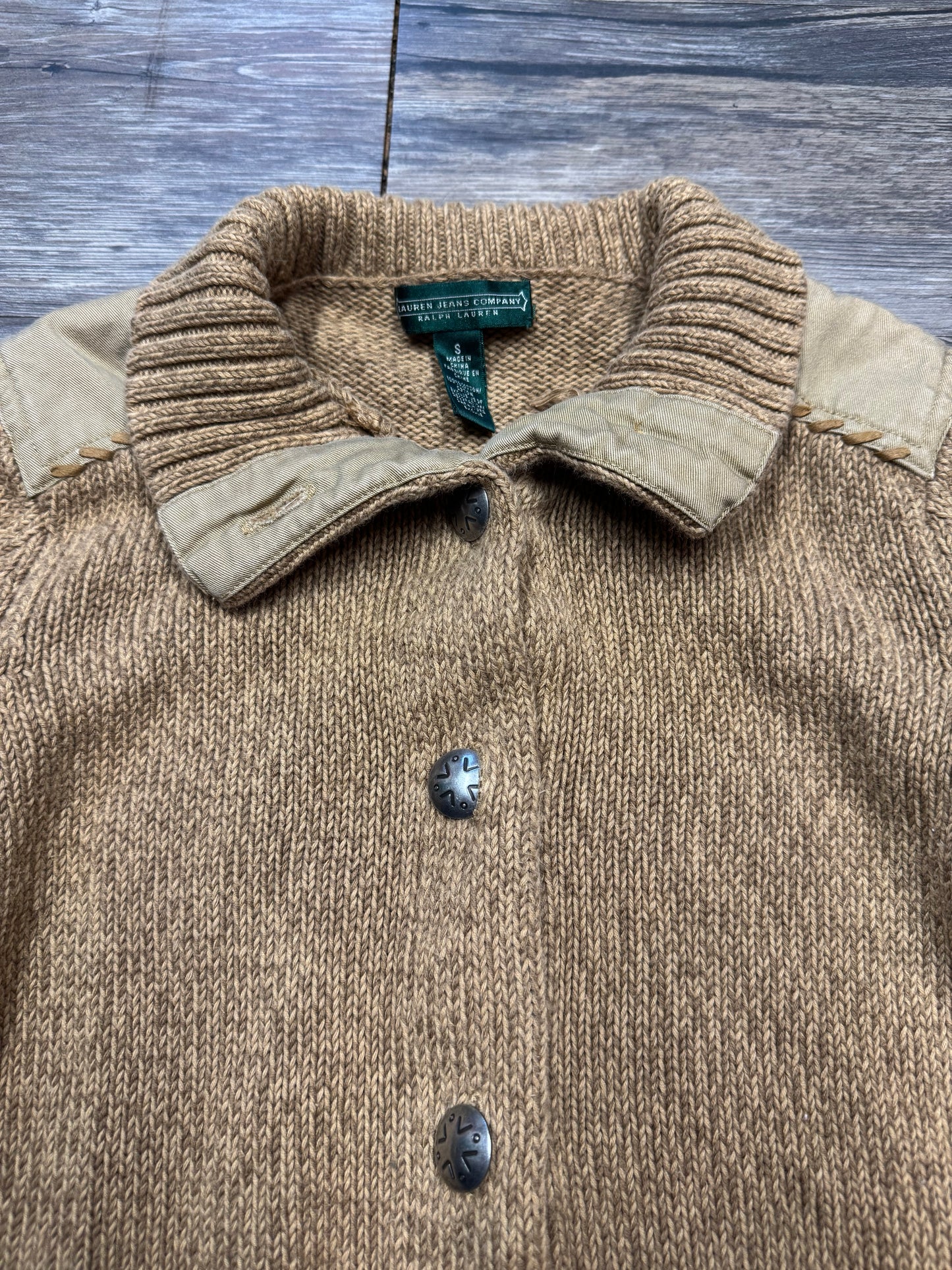 VINTAGE LAUREN JEANS KNIT WESTERN JACKET (S)