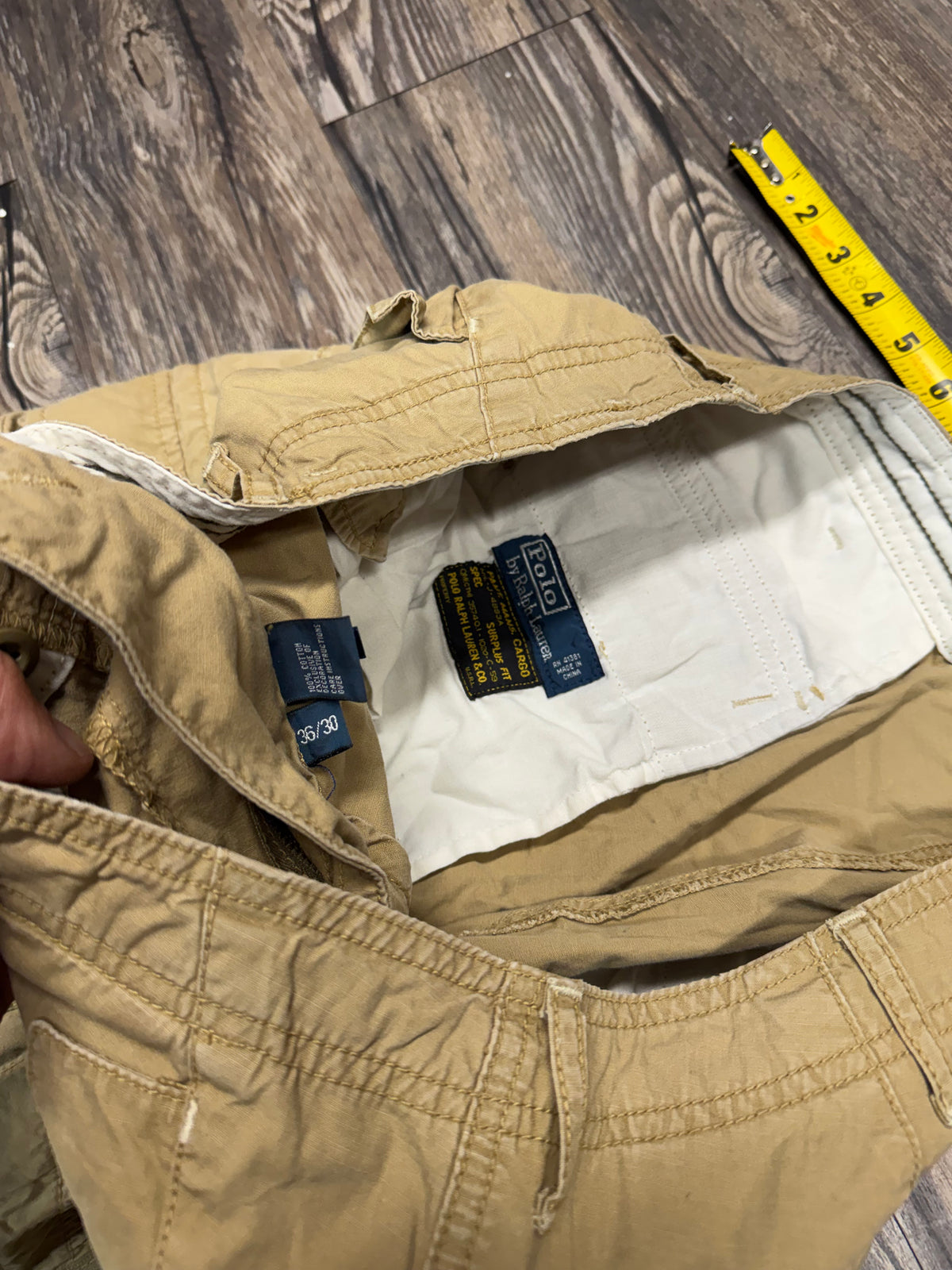 POLO RALPH LAUREN 90s MILITARY SURPLUS PARATROOPER CARGO PANTS (36)
