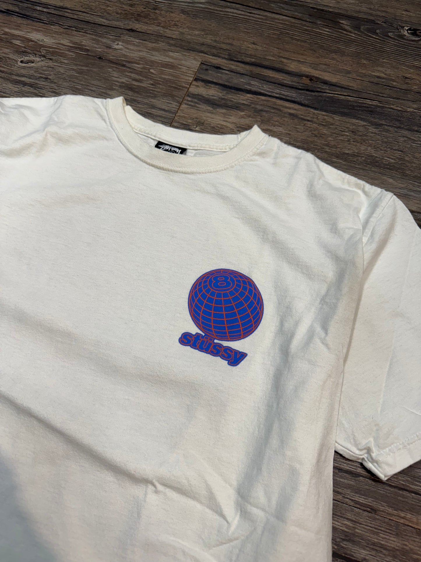STUSSY WORLDWIDE 3D GLOBE T-SHIRT (LARGE)