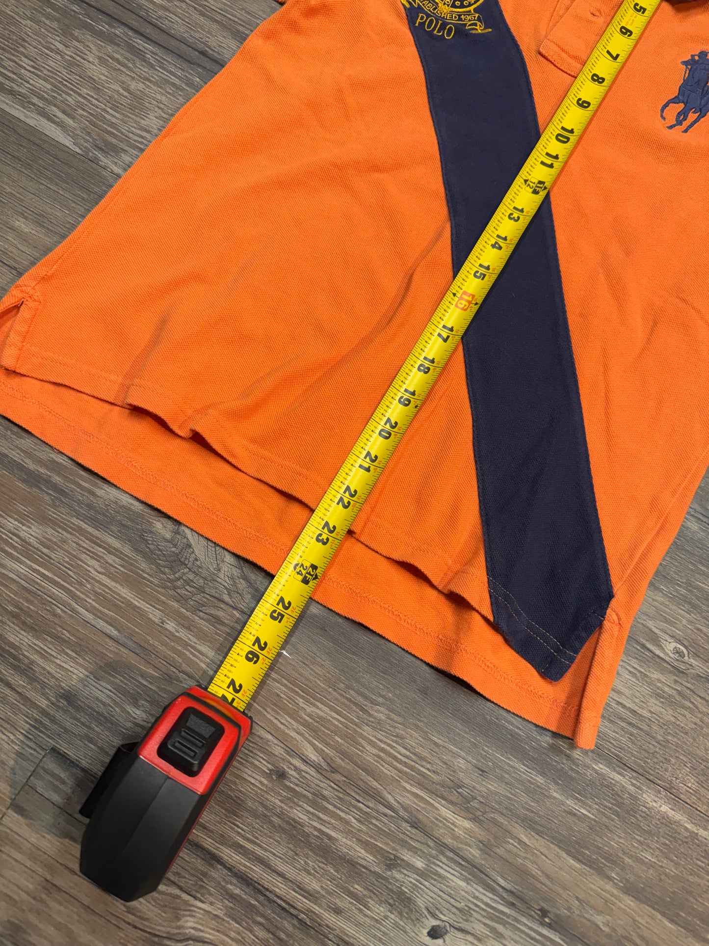 POLO RALPH LAUREN BIG LOGO STRIPE POLO (S)