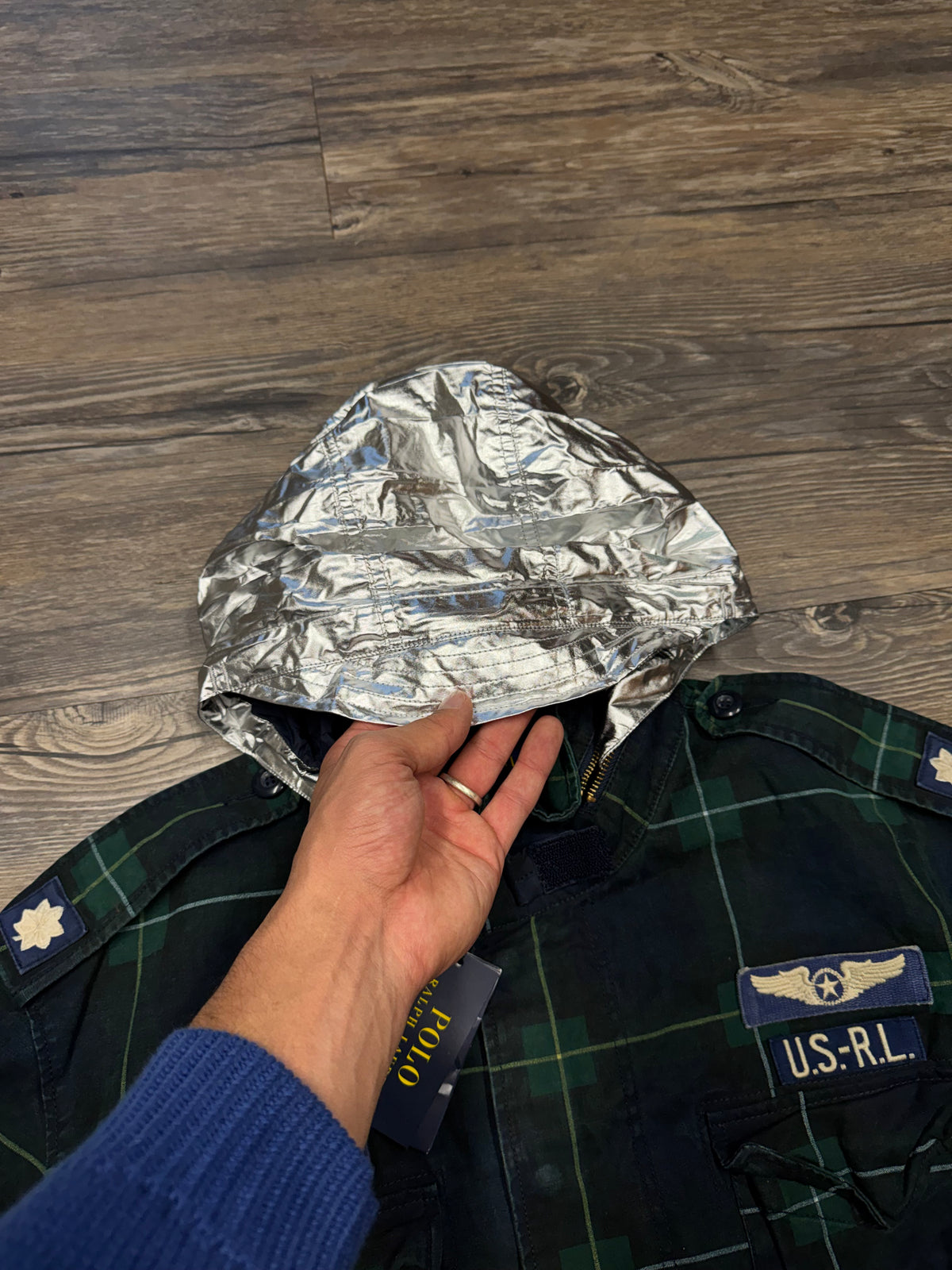 POLO RALPH LAUREN FLIGHT SQUADRON TARTAN FIELD COAT (XXL)