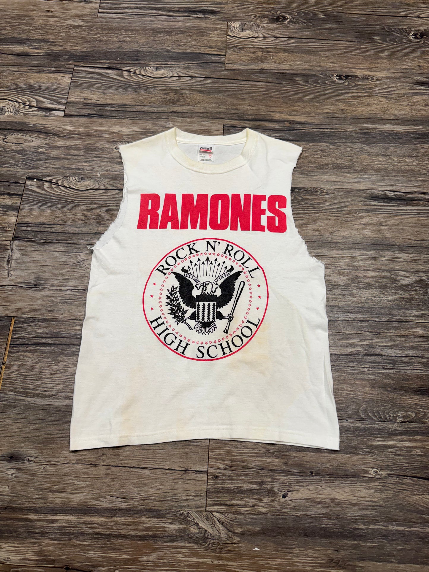 RAMONES Y2K CUT OFF T-SHIRT (S)