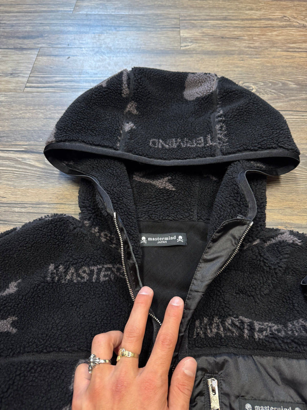 MASTERMIND HYBRID FLEECE HOODED FULL-ZIP (XL)
