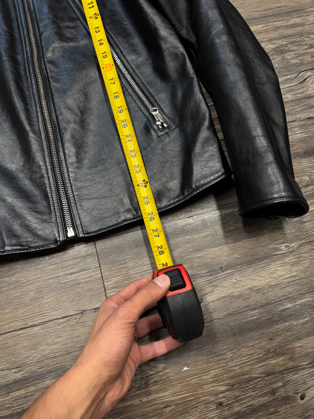 MAISON MARGIELA LEATHER TRIPLE ZIP JACKET (50)