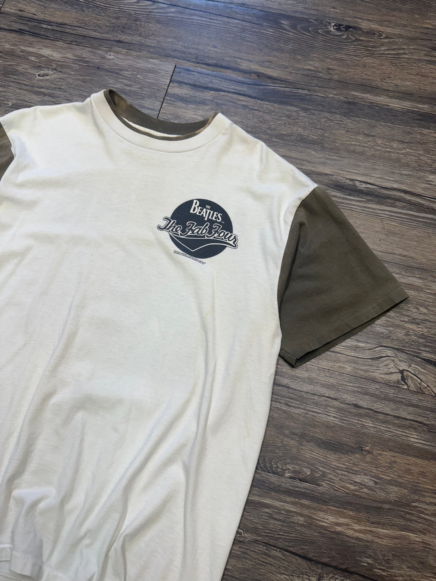 THE BEATLES 90s 2TONE ‘THE FAB FOUR’ T-SHIRT (L)