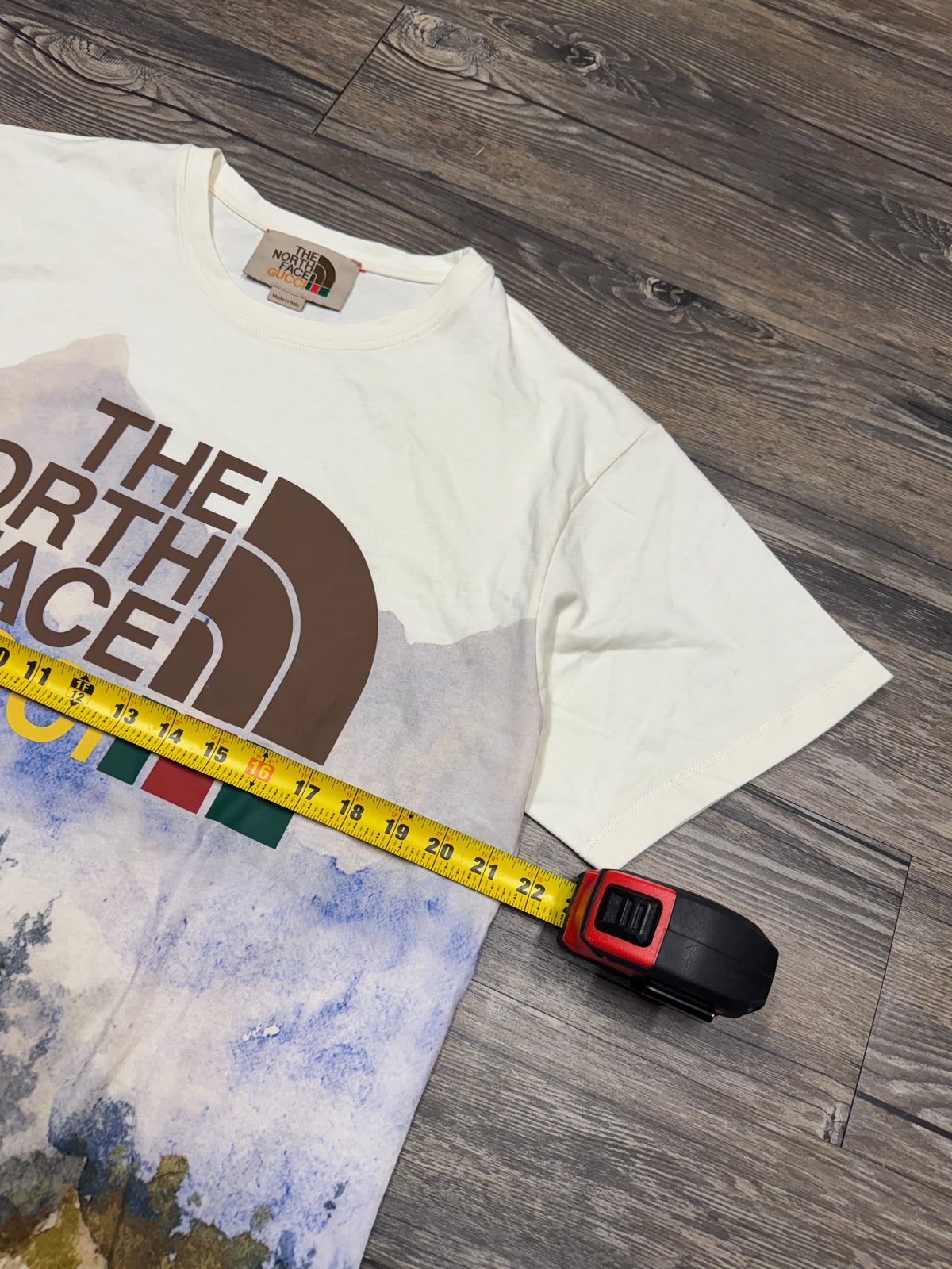 GUCCI X TNF ‘TRAIL PRINT’ AOP T-SHIRT (M)