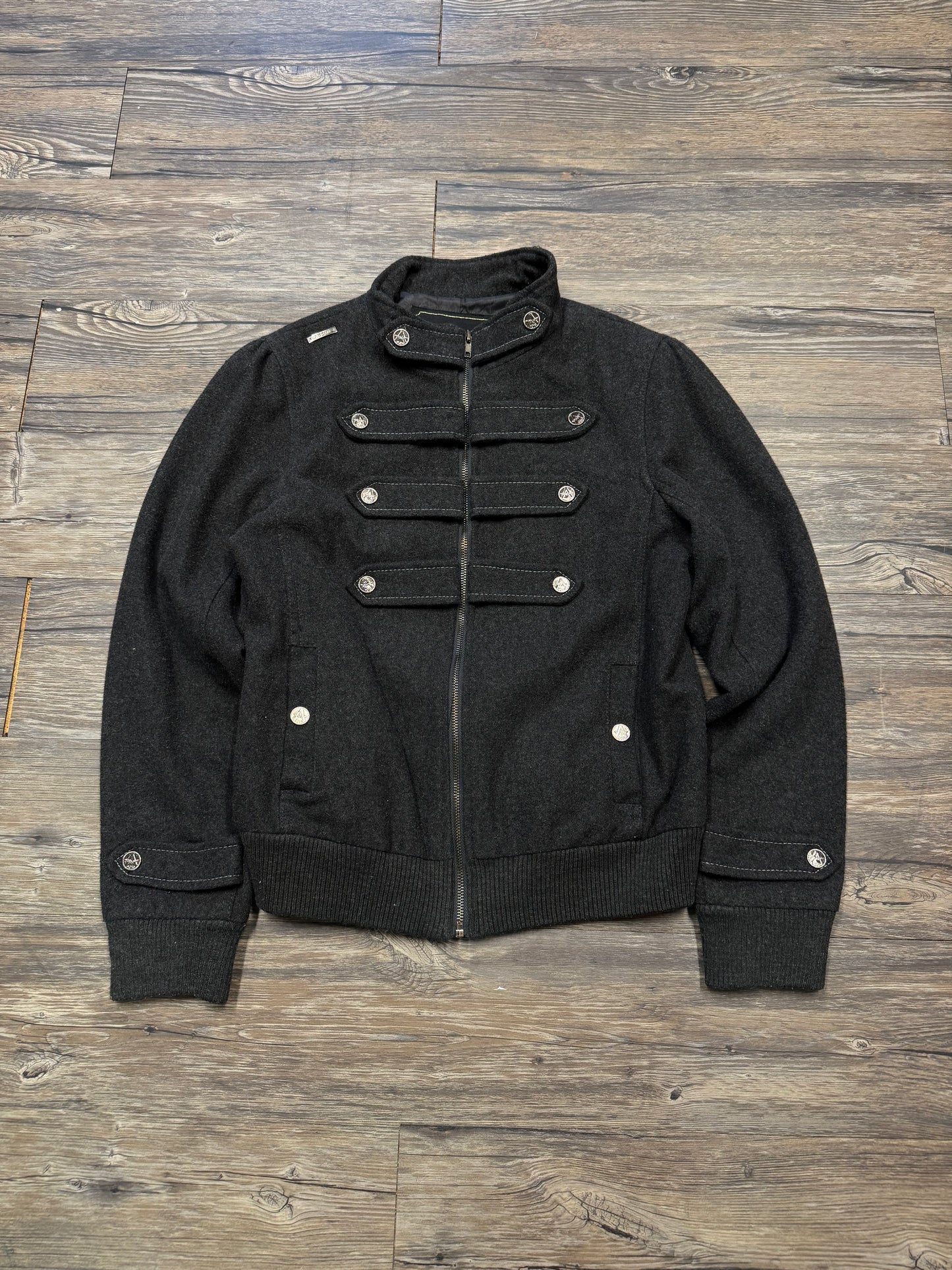 AKADEMIKS WOOL NAPOLEON JACKET (XL)