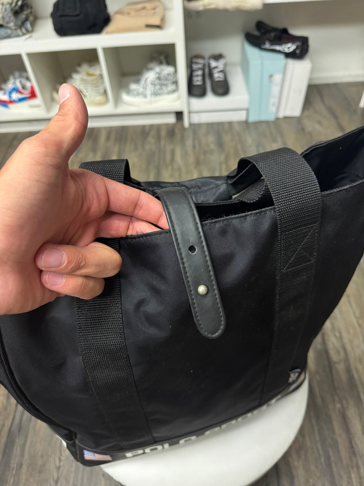 POLO SPORT 1990 NYLON TOTE BAG (OS)