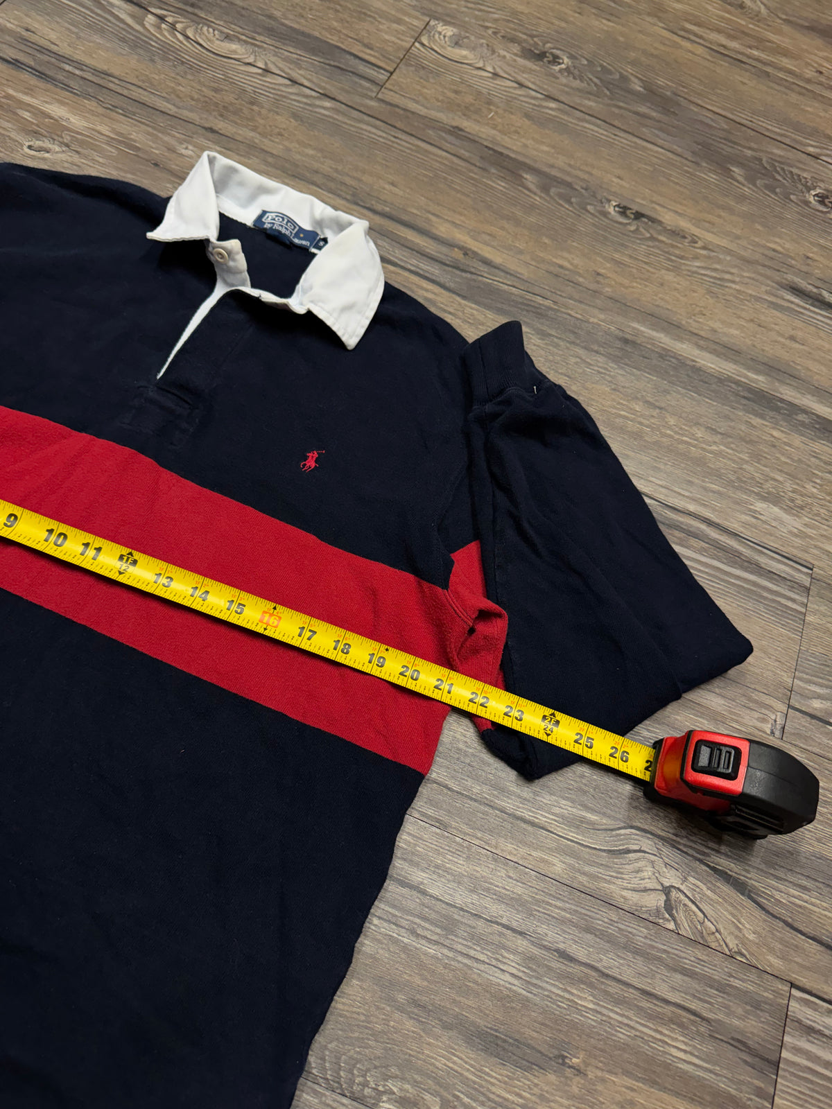 POLO RALPH LAUREN SMALL PONY STRIPED RUGBY (L)