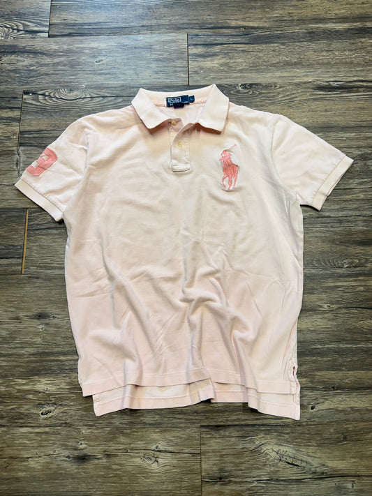 RALPH LAUREN PINK ON PINK BIG PONY POLO (L)