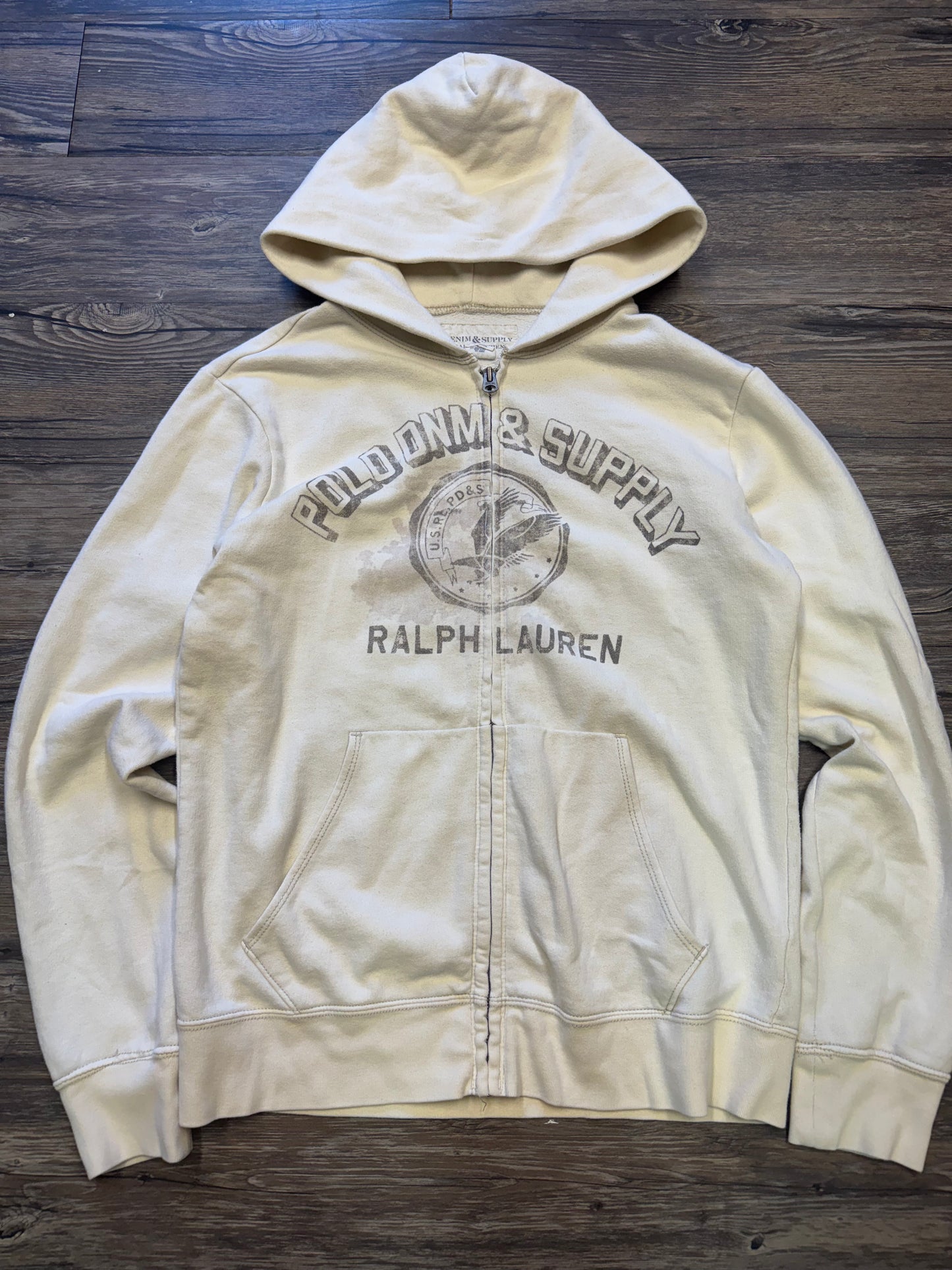 POLO RALPH LAUREN DENIM & SUPPLY ZIP UP HOODIE (M)