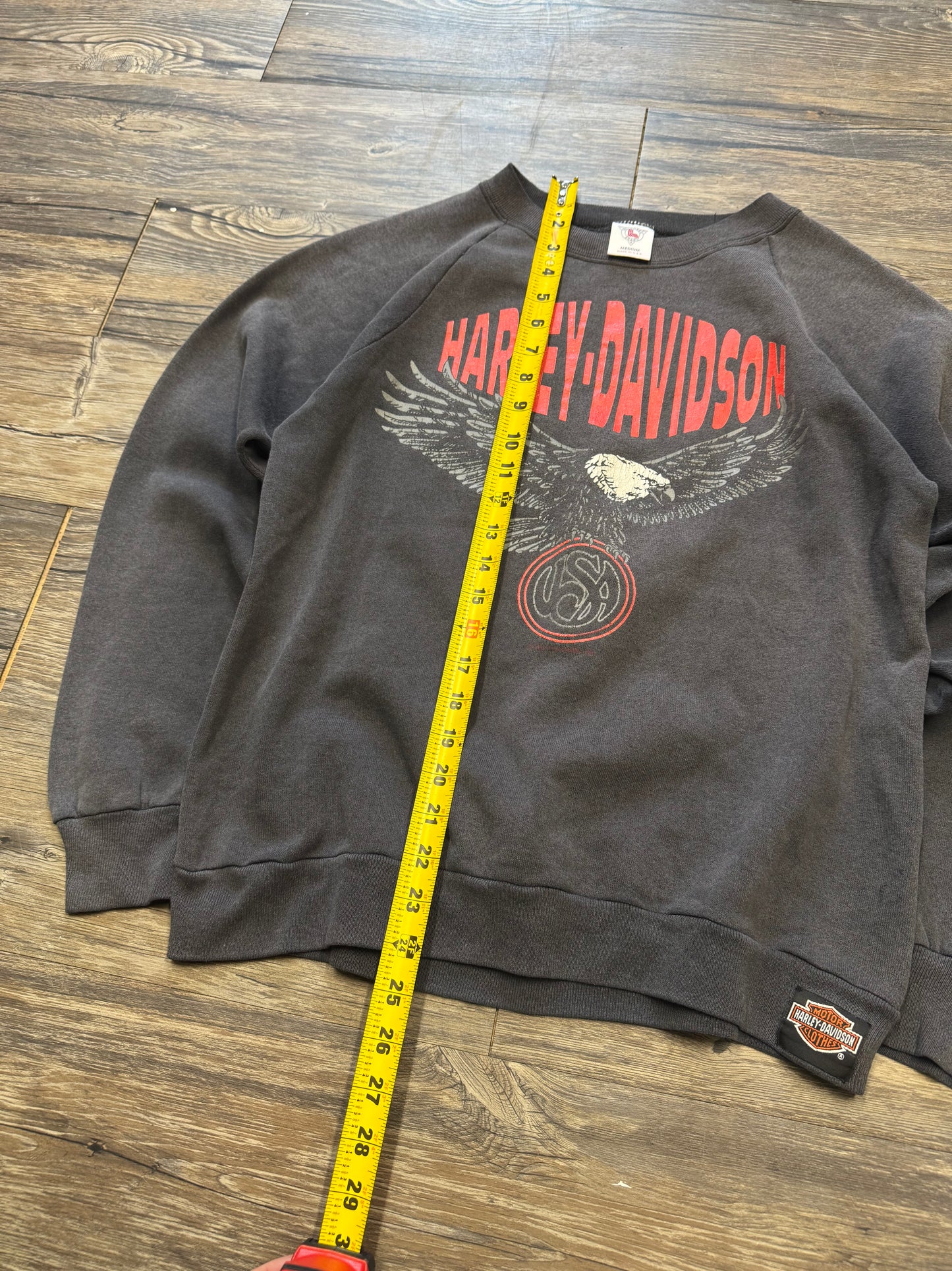 VINTAGE HARLEY DAVIDSON EAGLE RAGLAN CREWNECK (M)