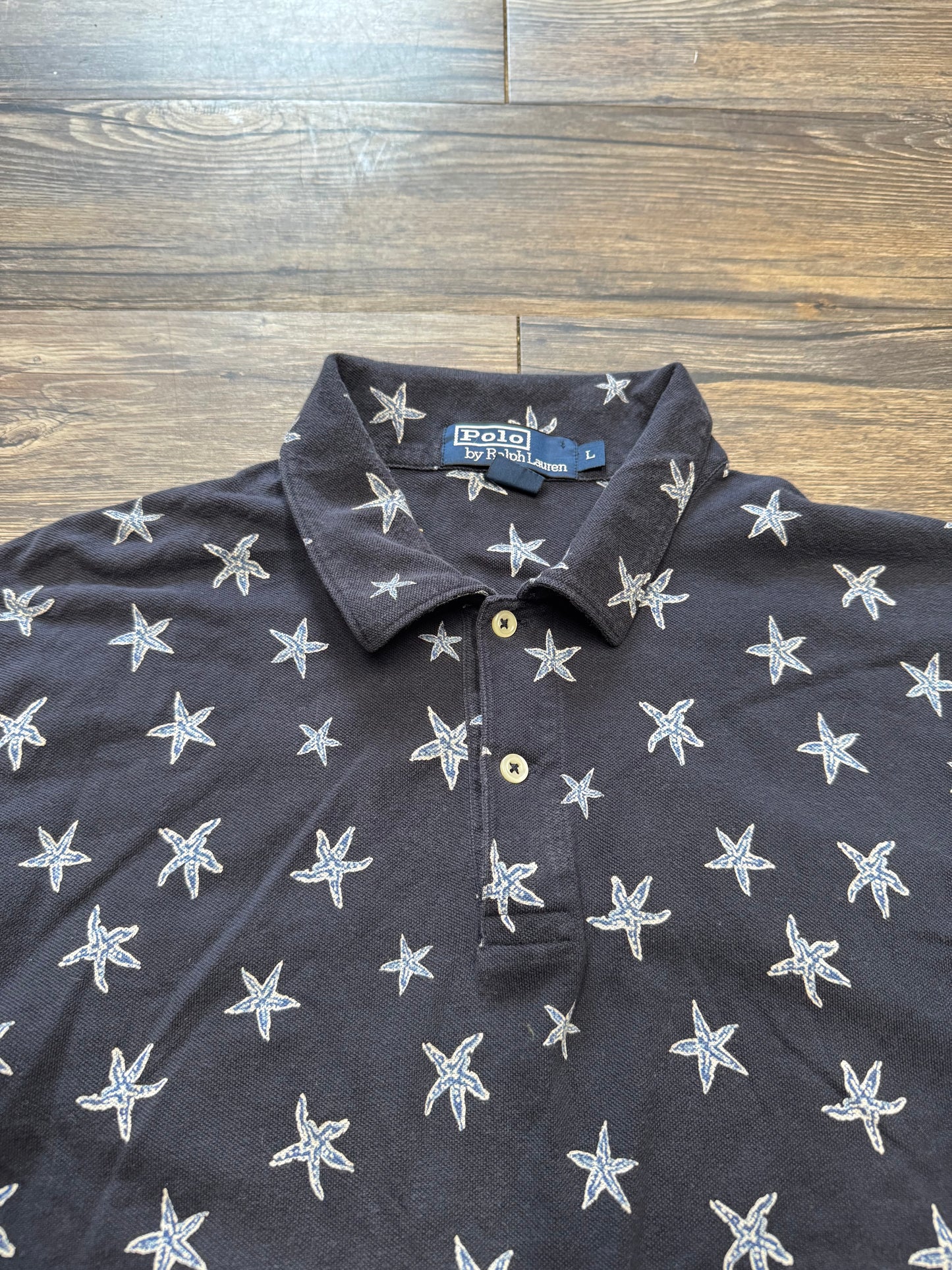 POLO RALPH LAUREN STARFISH AOP SHIRT (L)
