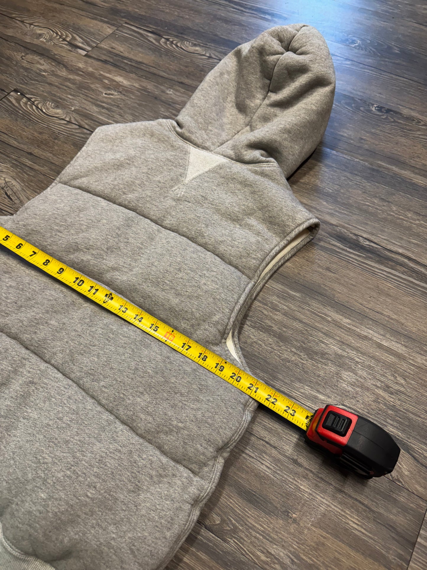 POLO RALPH LAUREN VARSITY BIG P LINED WAFFLE BUBBLE VEST (L)