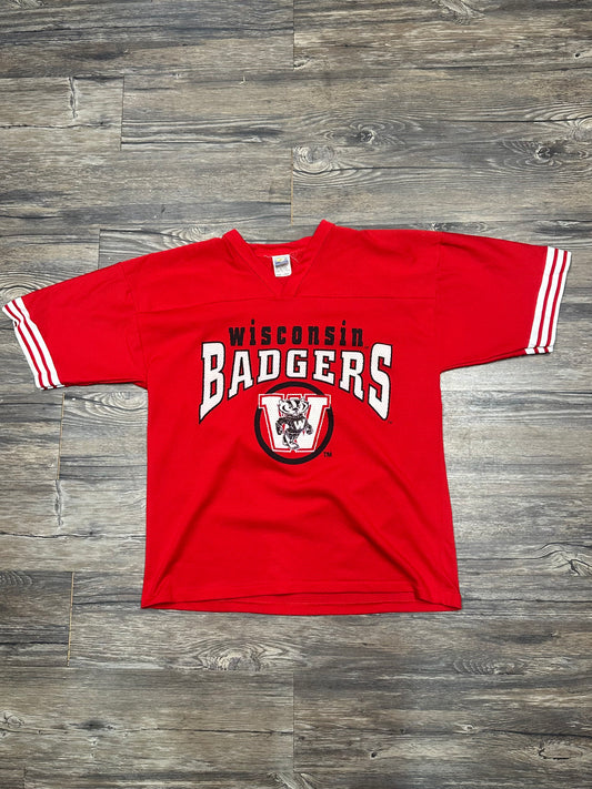 VINTAGE WISCONSIN BADGERS GRAPHIC T-SHIRT (LARGE)