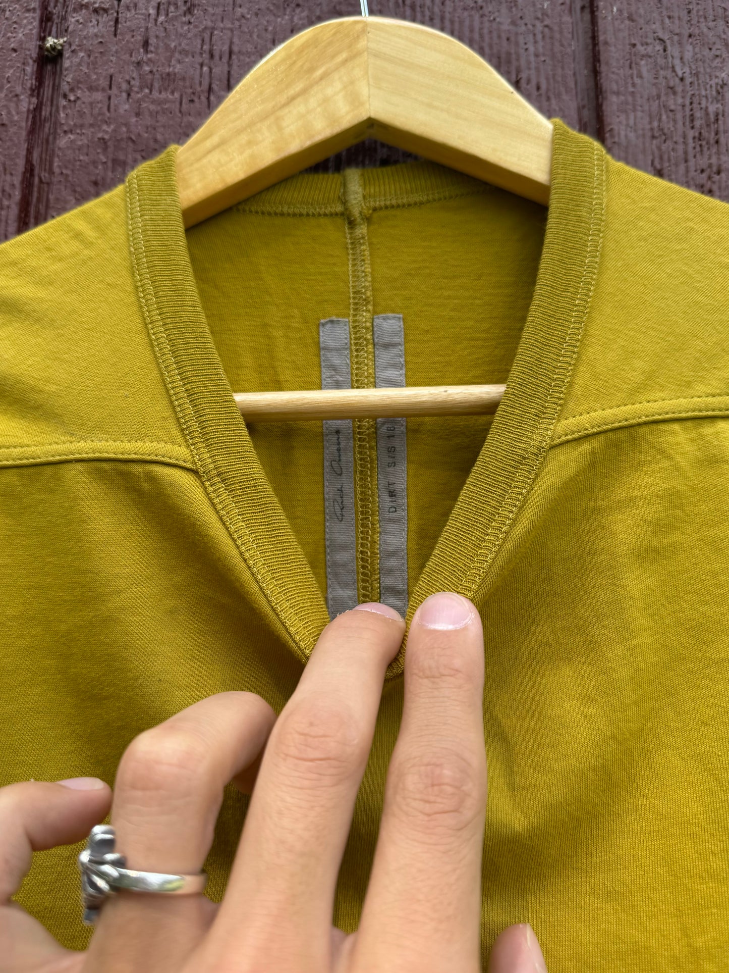 RICK OWENS PLAIN BASIC DRKSHDW TEE (M)