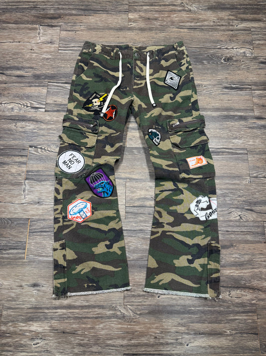 GODSPEED CAMO CARGO FLARES WITH PATCHES (M)