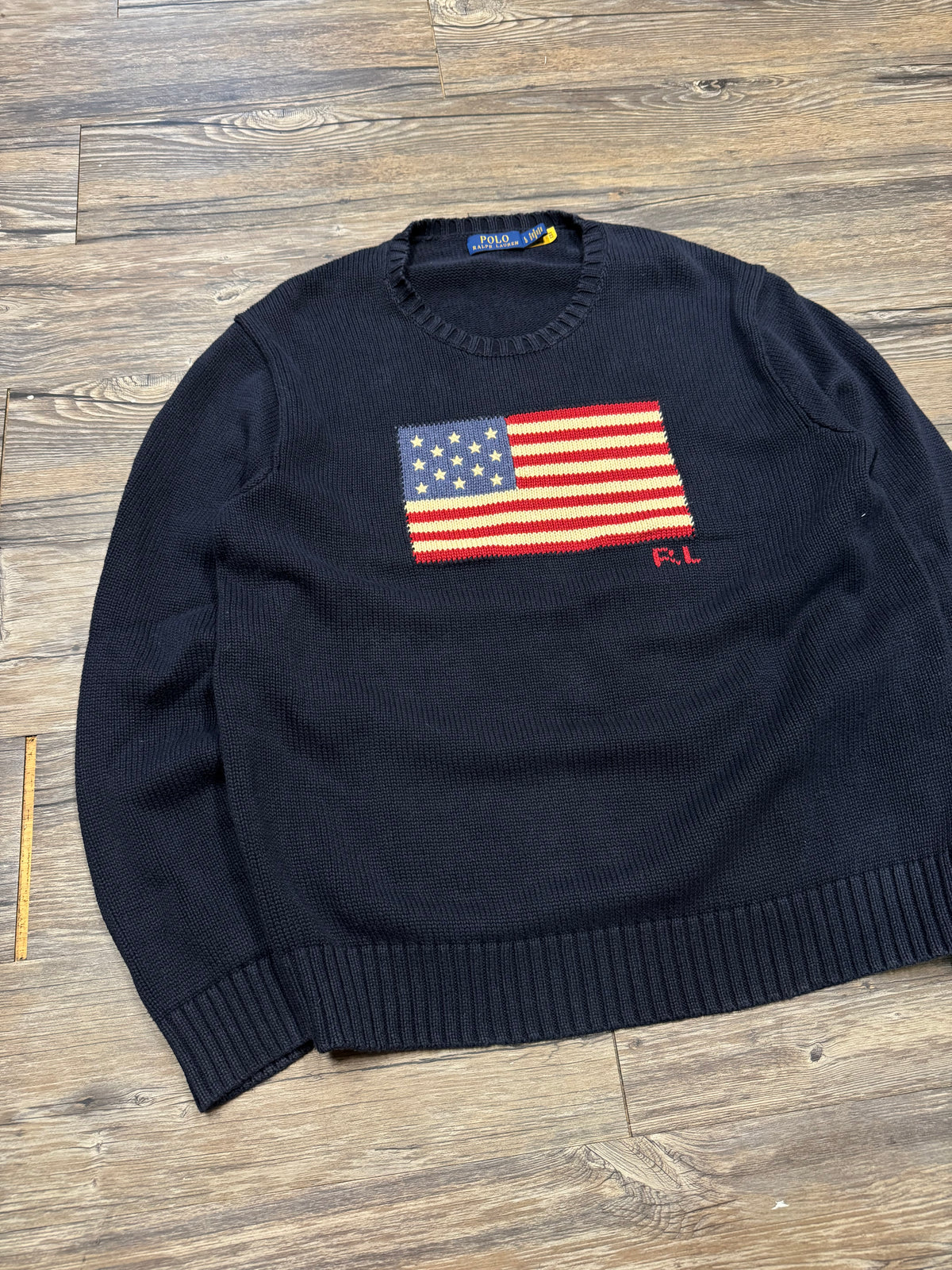 POLO RALPH LAUREN AMERICAN FLAG KNIT (L)