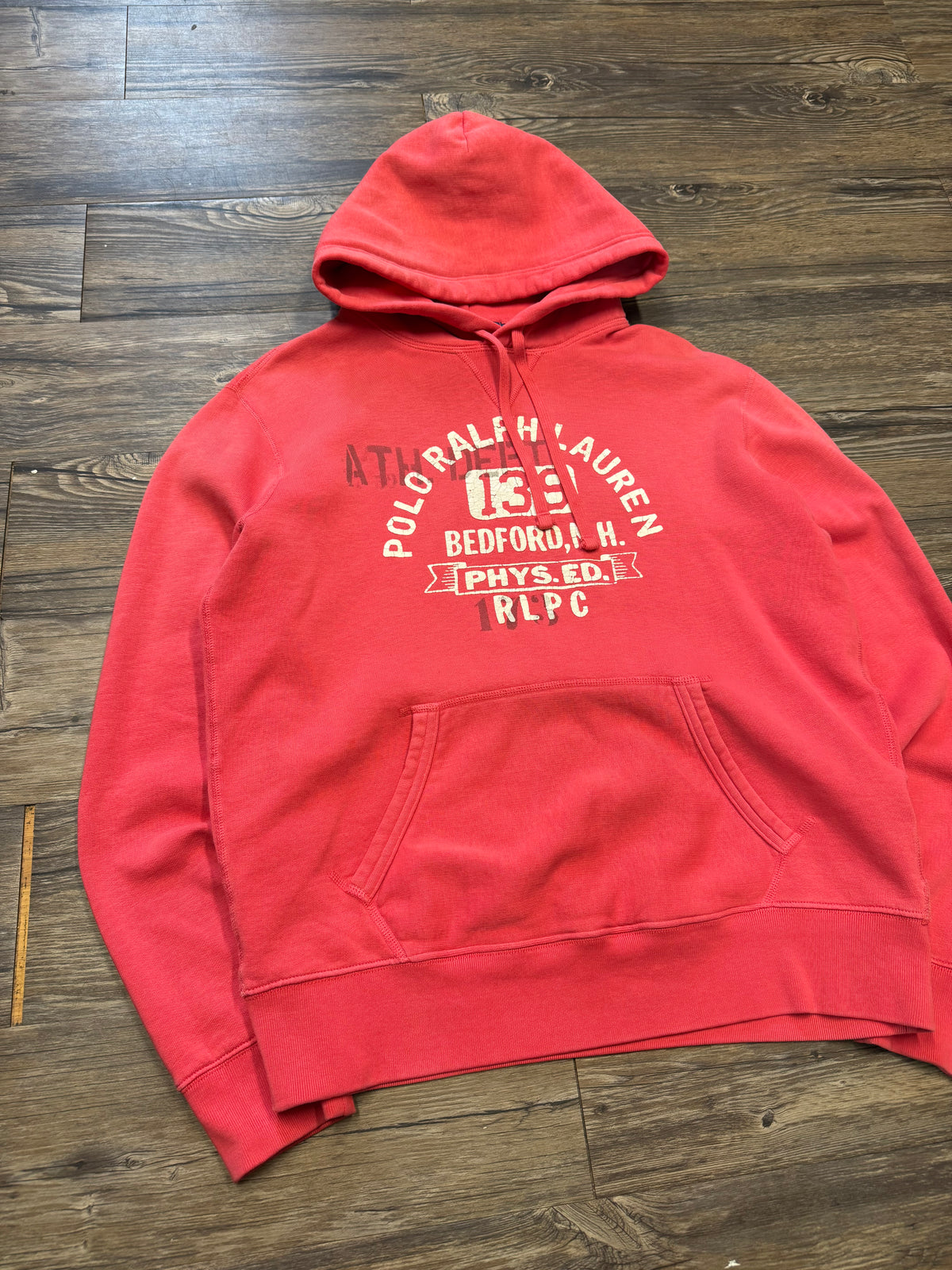 POLO RALPH LAUREN SALMON BEDFORD PHYS. ED HOODIE (M)