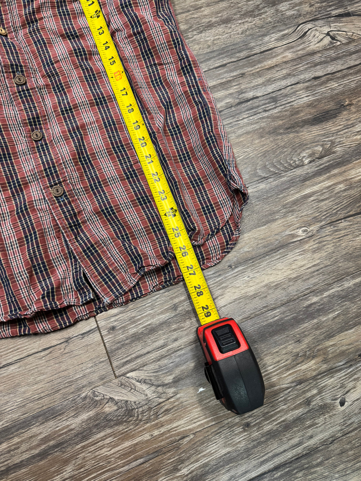 RRL PLAID BUTTON UP SHIRT (S)