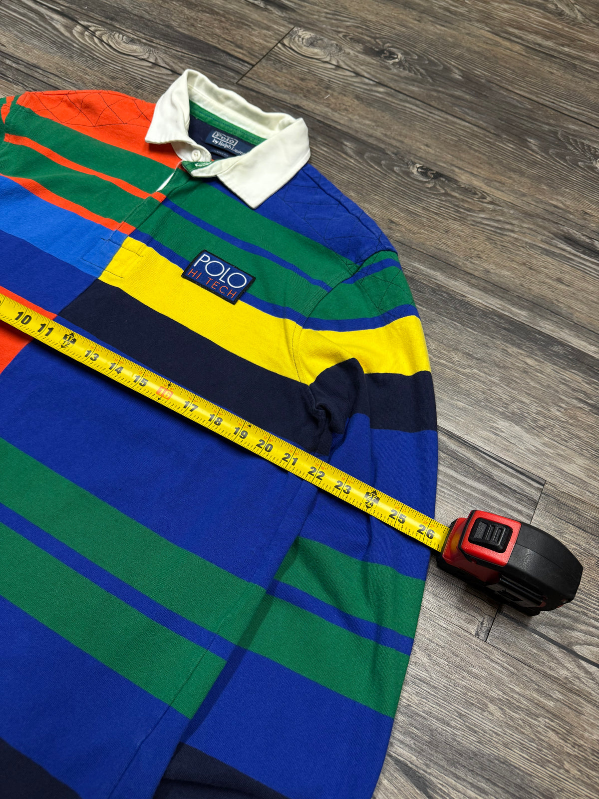 POLO RALPH LAUREN
HI-TECH STRIPED LS POLO (L)