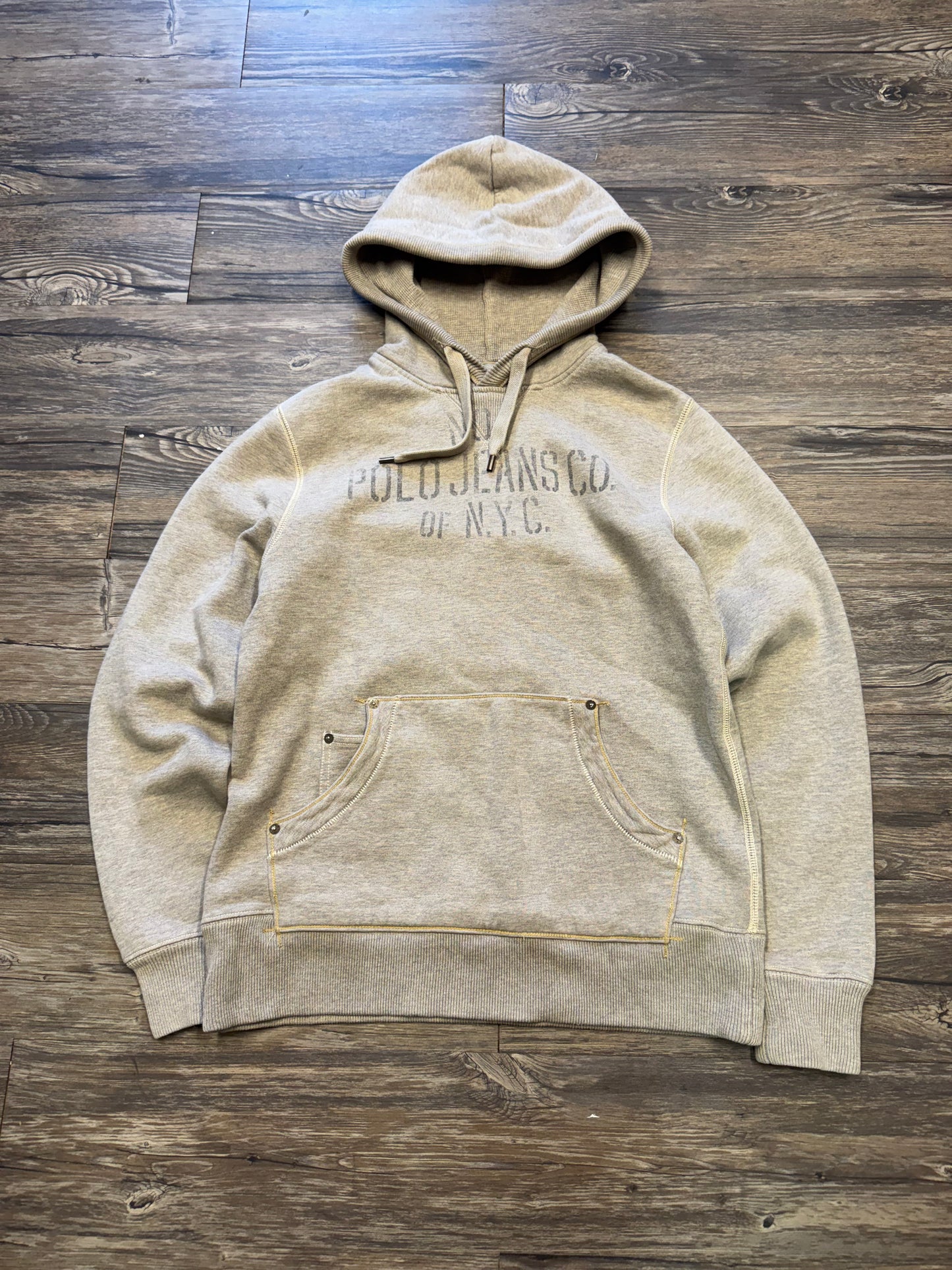 RALPH LAUREN POLO JEANS CO. NYC HEAVY WEIGHT HOODIE (M)
