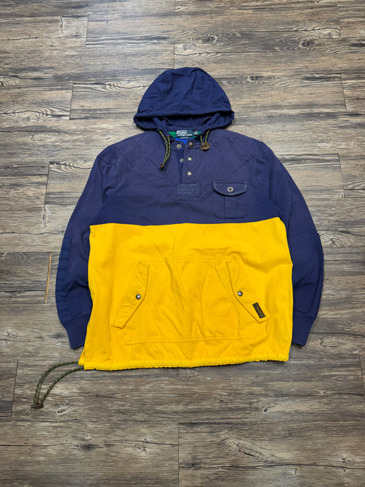 POLO RALPH LAUREN QUARTER-BUTTON UTILITY JACKET (XL)