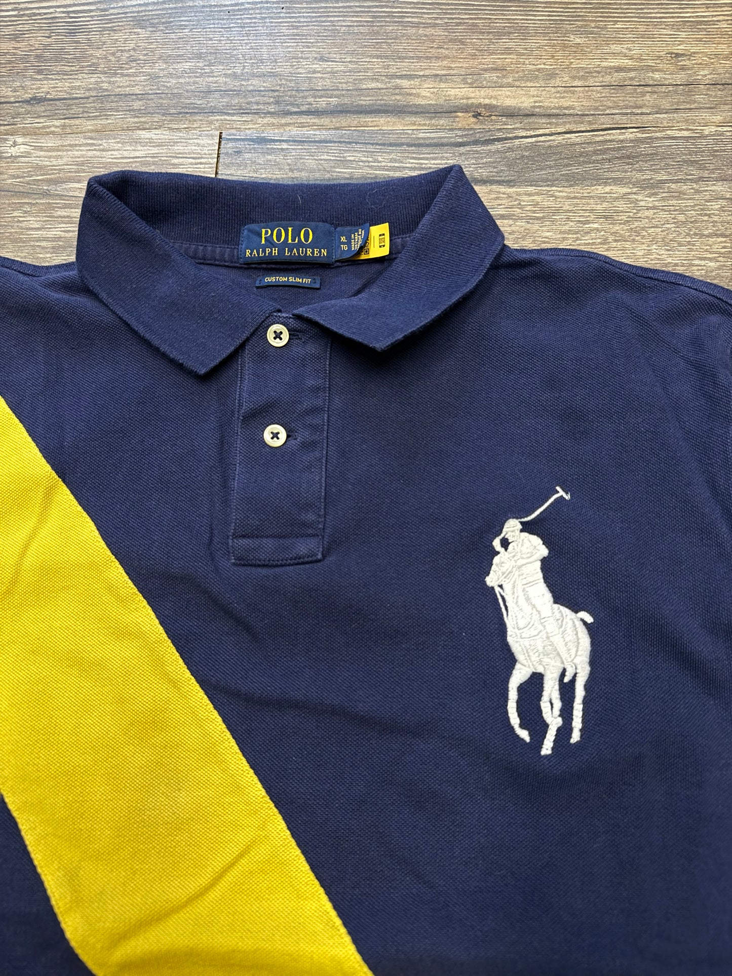 POLO RALPH LAUREN BIG PONY STRIPER SHIRT (XL)